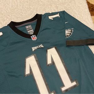 Nike NFL phila eagles wentz jersey boys size L 14-16 green